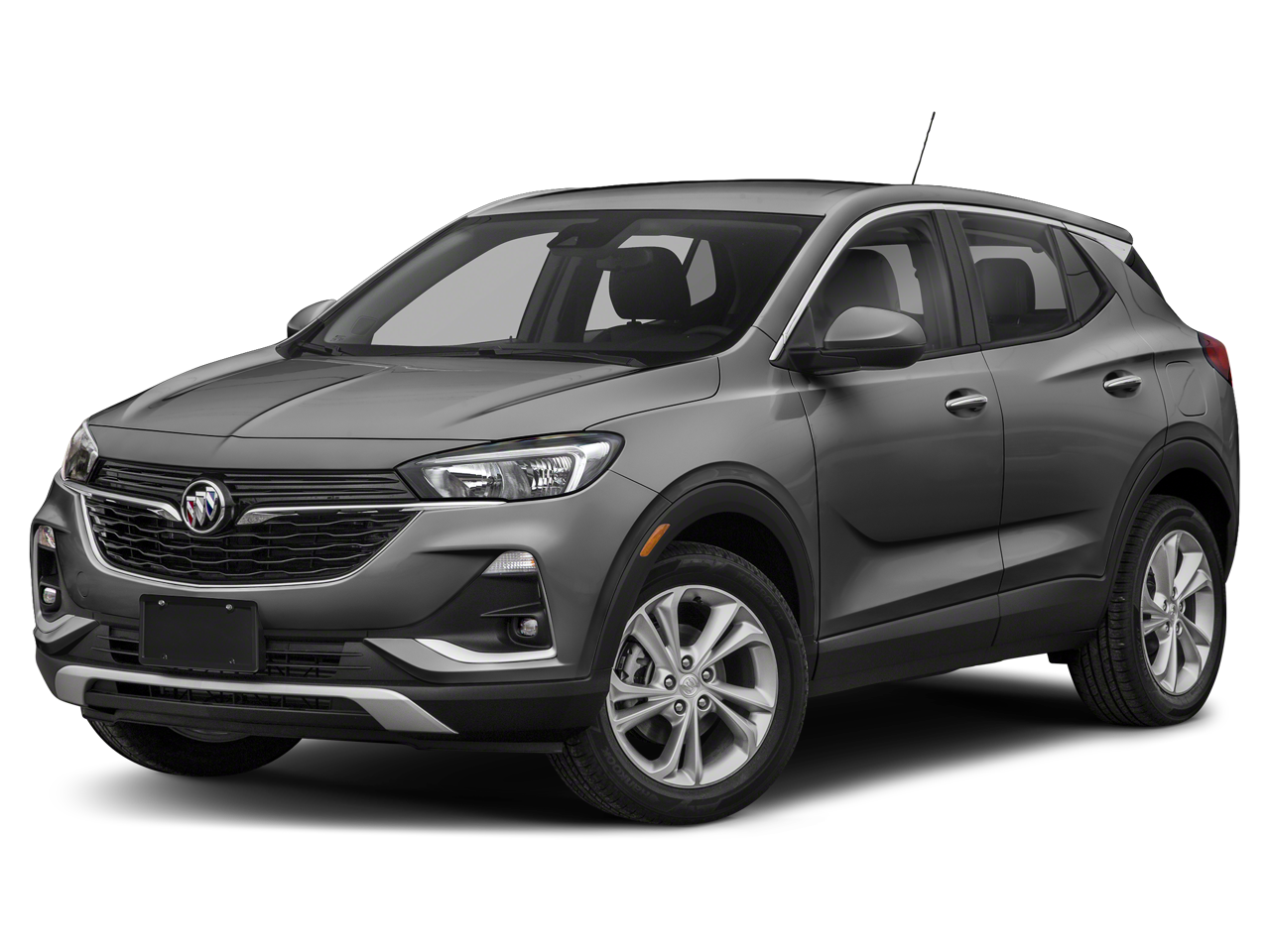 2020 Buick Encore GX Select in Summit White — front three-quarter view
